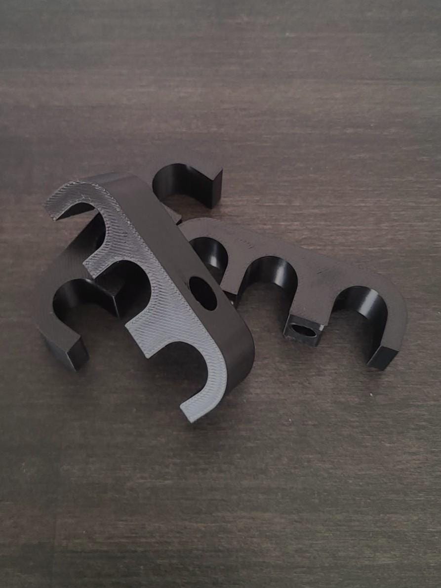 Triple AN braided hose flat mounts (pack of 3)