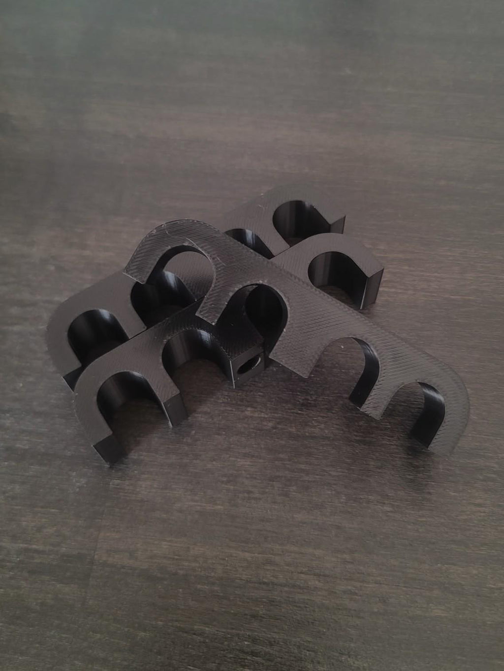 Quadruple AN braided hose flat mounts (pack of 3)