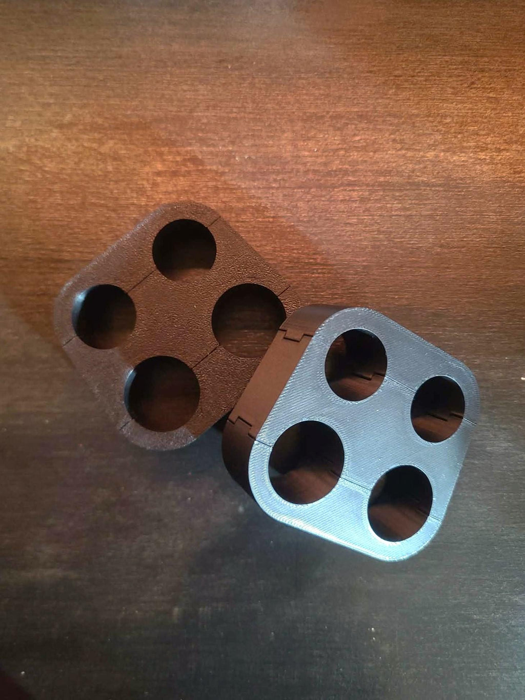 Quadruple AN Braided Hose Separator Clamps - 2 pack