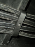 Quadruple AN braided hose flat mounts (pack of 3)