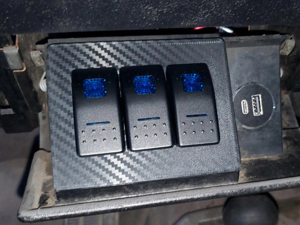 88-94 GMT400 OBS 3 Rocker Switch Ashtray Mount - Chevy GMC